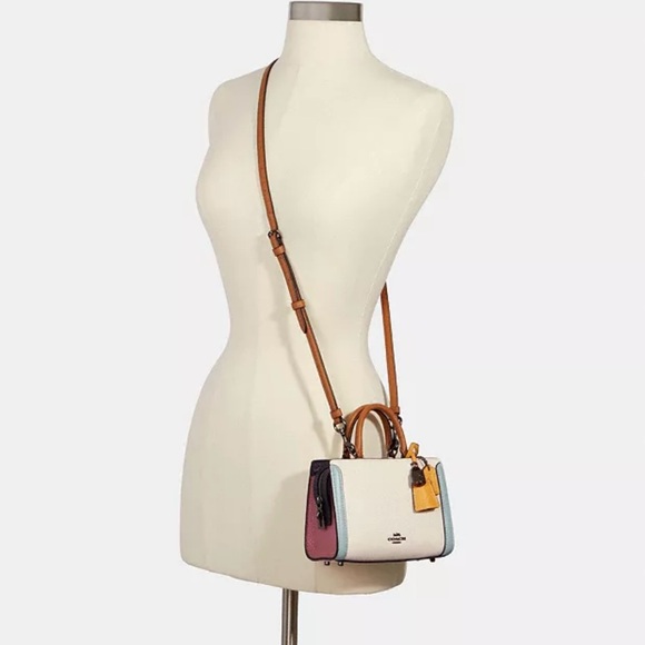 Coach Handbags - ✨HP✨EUC Coach Micro Zoe Crossbody In Colorblock